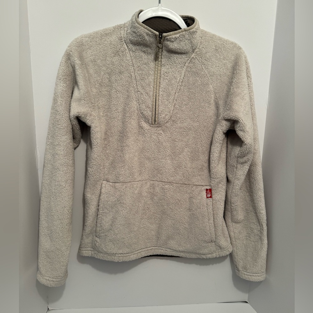 The North Face 1/4 Zip pullover Fleece Jacket Women’s Size SP Oatmeal